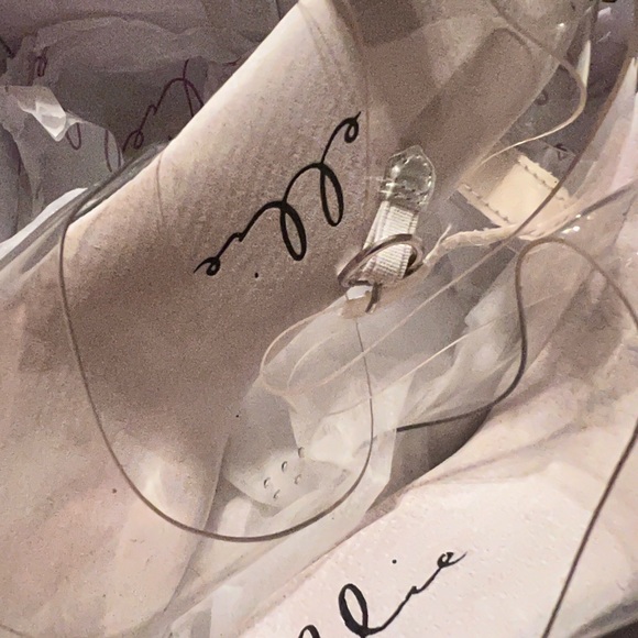 Clear Stiletto Heel by Ellie SiZe 10 New 5 inch Heel - Picture 4 of 5